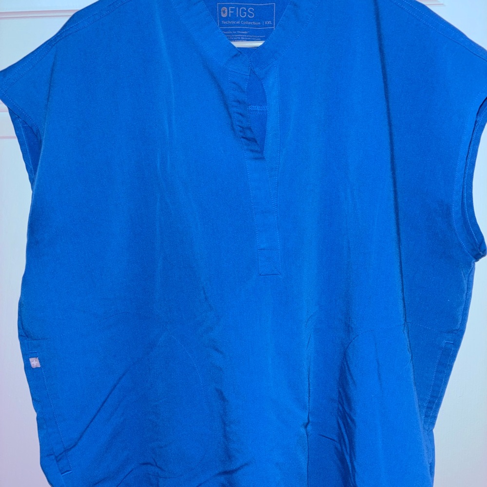 Figs Vibrant Blue Medical Scrub Top/Bottoms